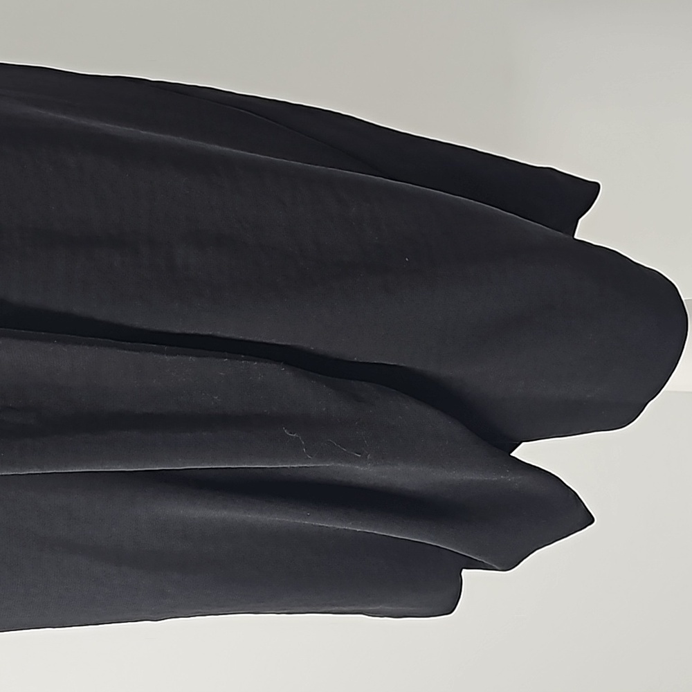 Express Sexy Crinkle Fabric Skirt with Front Pleat Detail & Slit Black - Picture 6 of 11